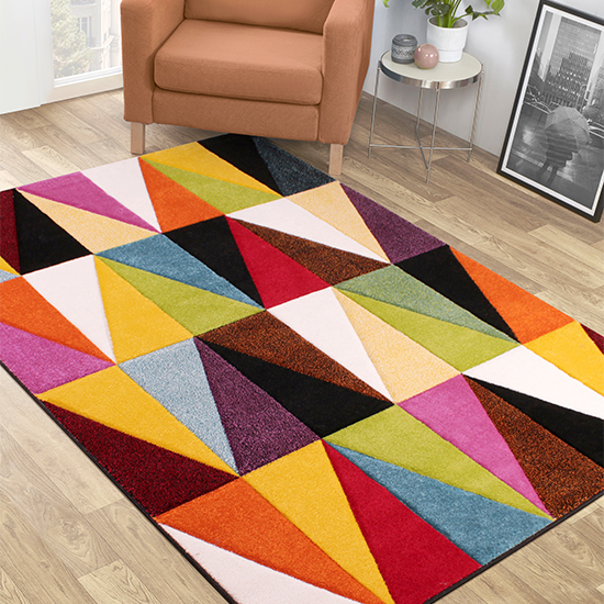 Read more about Spectra carved 120x170cm tampa rug in multi-colour