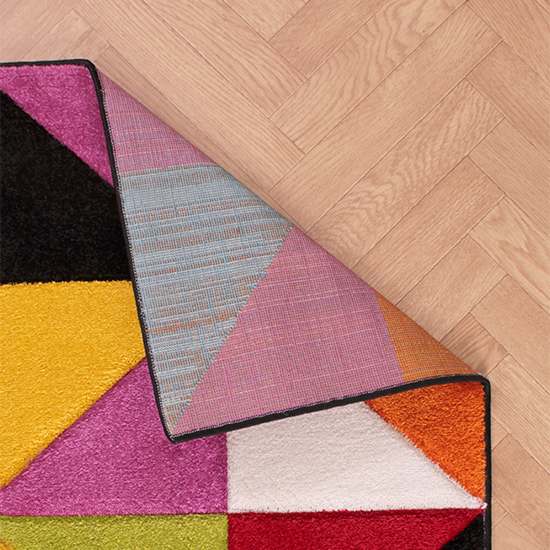 Spectra Carved 66x230cm Destin Rug In Multi-Colour