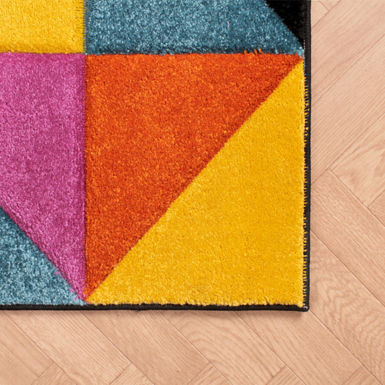 Spectra Carved 66x230cm Destin Rug In Multi-Colour