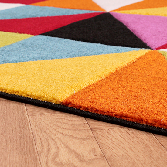 Spectra Carved 66x230cm Destin Rug In Multi-Colour