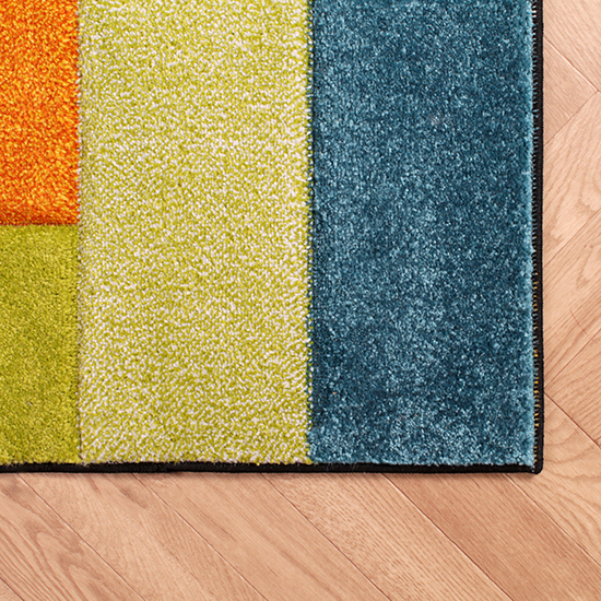 Spectra Carved 66x230cm Largo Rug In Multi-Colour