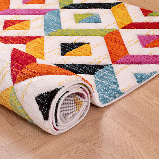 Spectra Carved 66x230cm Sarasota Rug In Multi-Colour