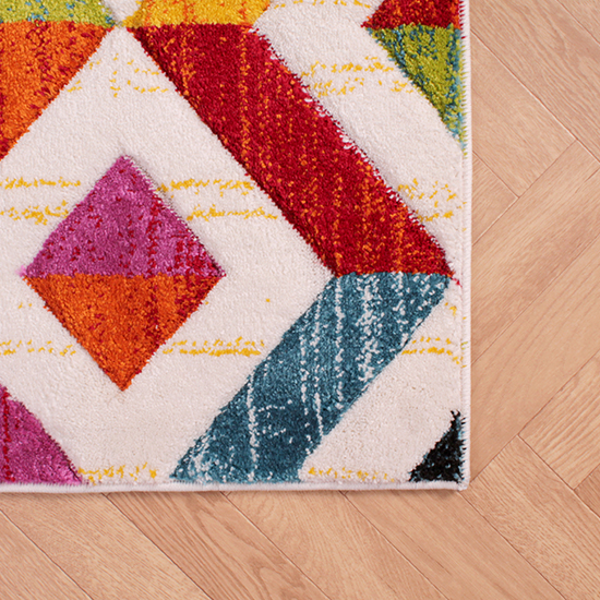 Spectra Carved 66x230cm Sarasota Rug In Multi-Colour