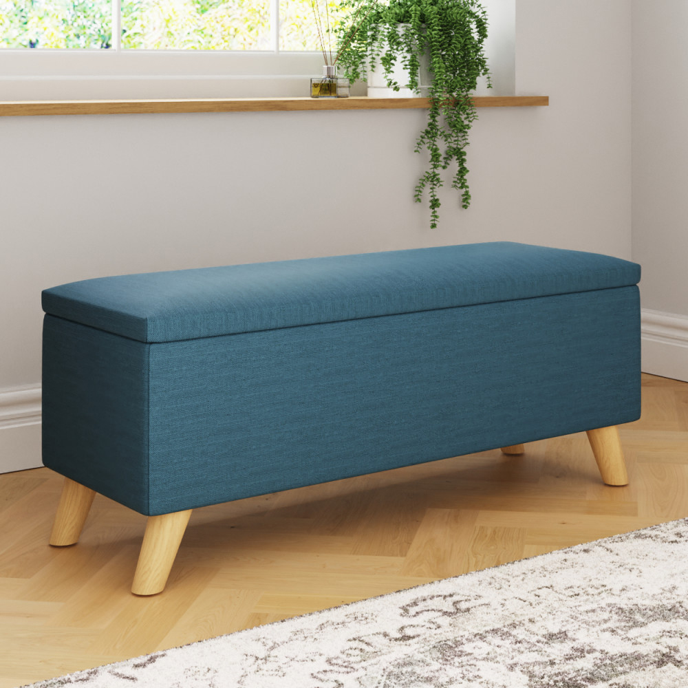 speke fabric storage ottoman in teal-image-124541