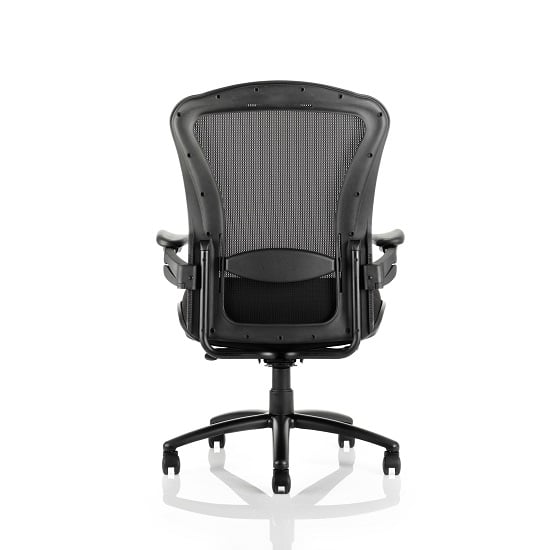Spencer Modern Home Office Chair In Black With Castors_2
