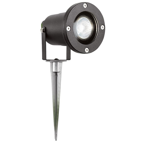 Product photograph of Spikey Led Outdoor Spotlight In Black from Furniture in Fashion