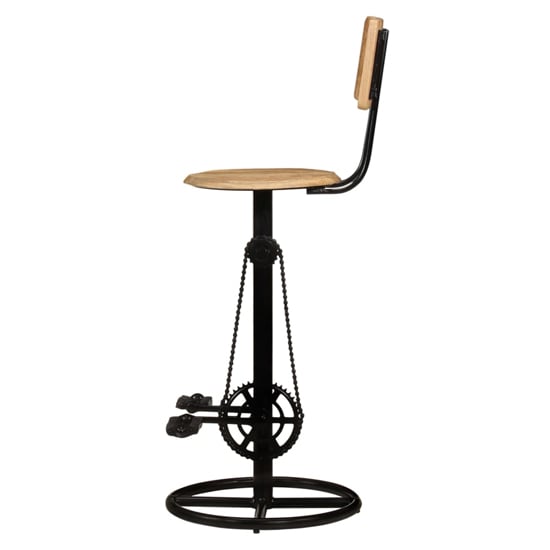 Stacy Natural Solid Mango Wooden Bar Stools In A Pair Furniture in