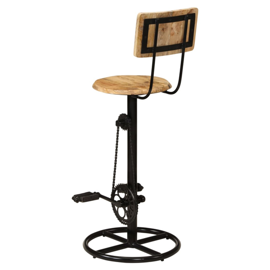 Stacy Natural Solid Mango Wooden Bar Stools In A Pair Furniture in Fashion