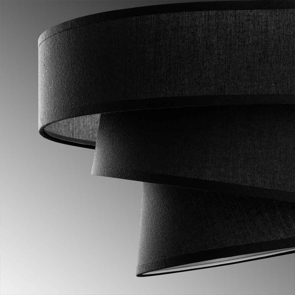 Stage Large Loop Metal Ceiling Pendant Light in Black