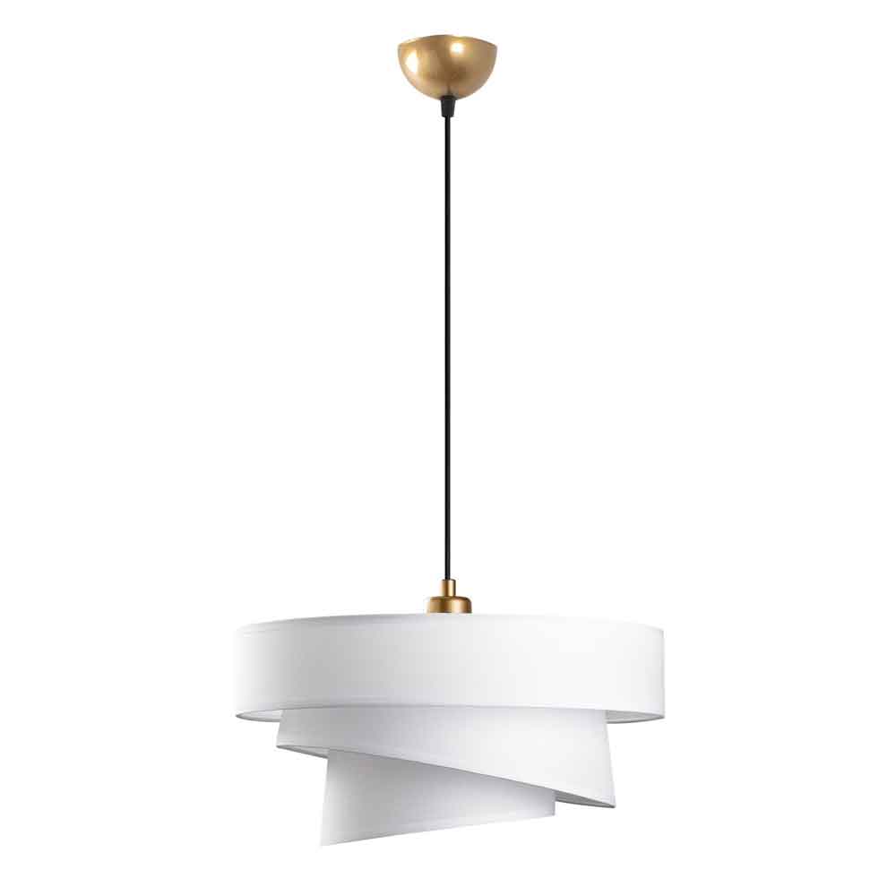 Stage Large Loop Metal Ceiling Pendant Light in White