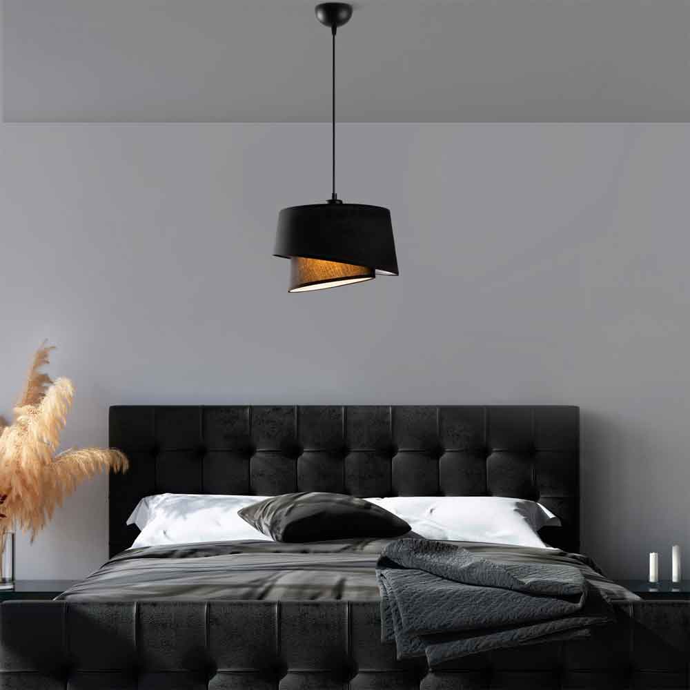 Stage Small Loop Metal Ceiling Pendant Light in Black