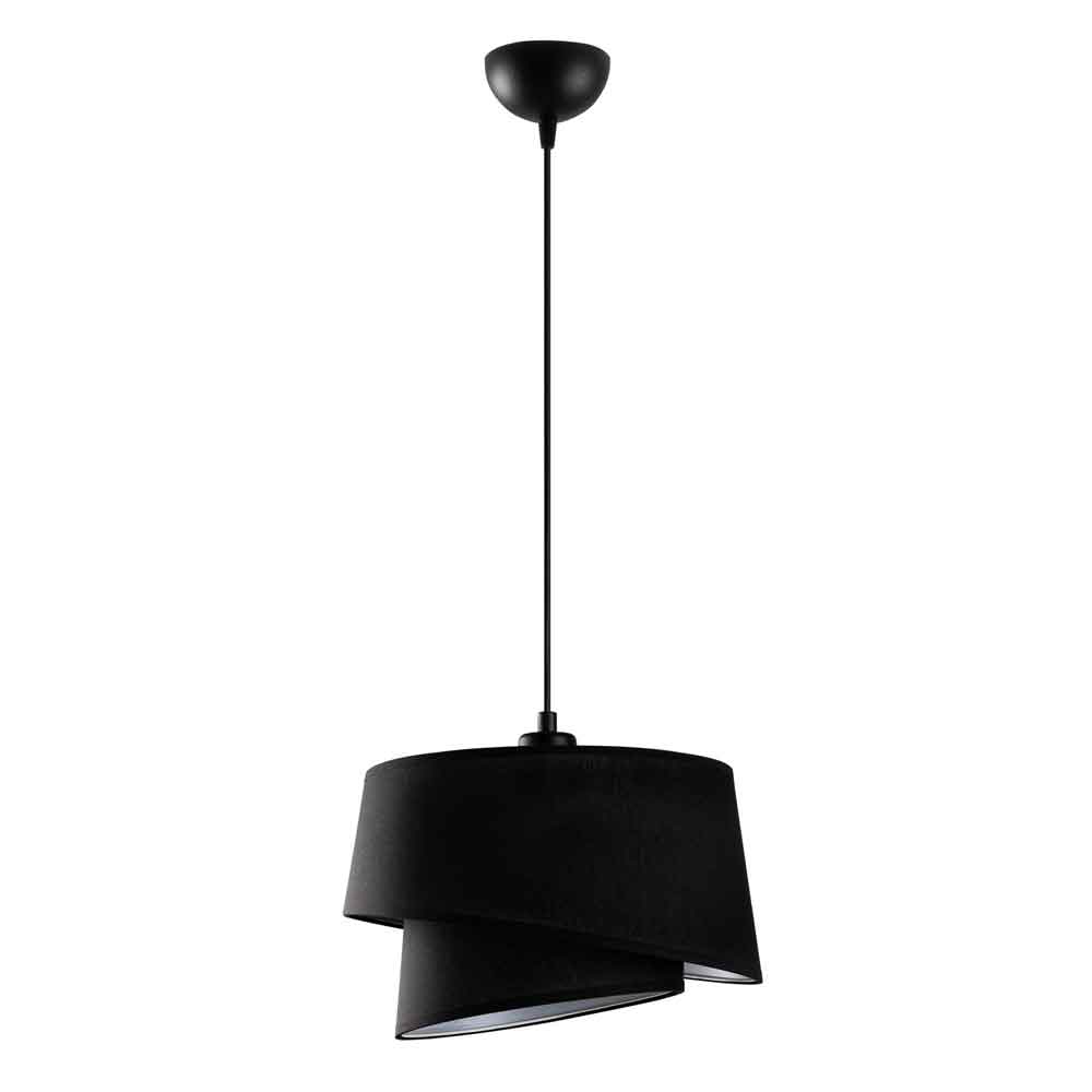 Stage Small Loop Metal Ceiling Pendant Light in Black