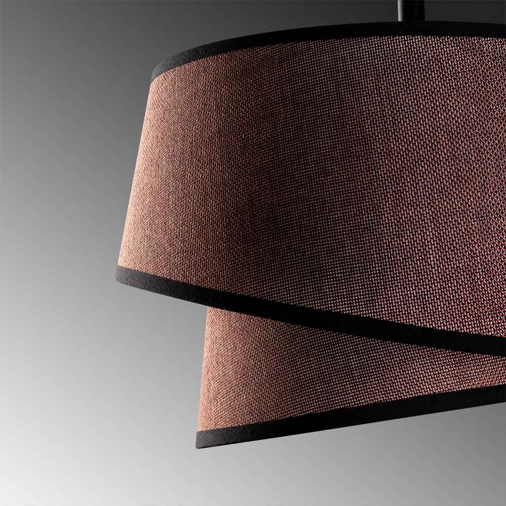 Stage Small Loop Metal Ceiling Pendant Light in Dark Brown