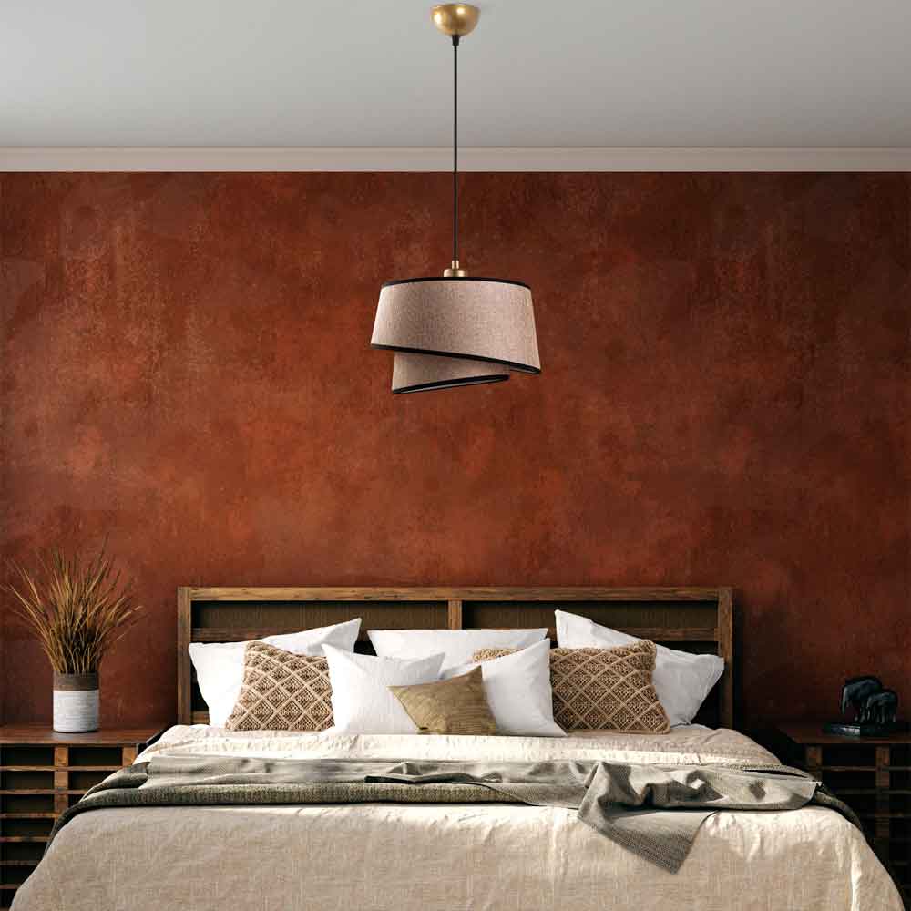 Stage Small Loop Metal Ceiling Pendant Light in Light Brown