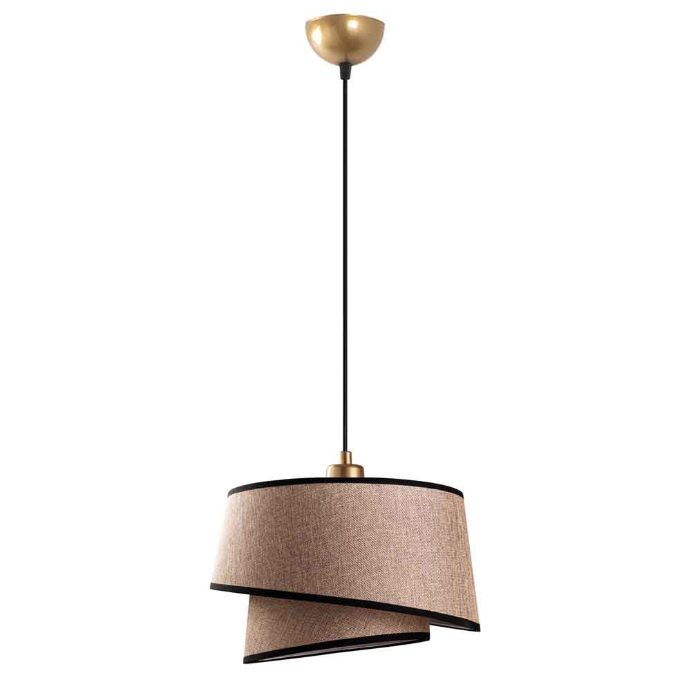 Stage Small Loop Metal Ceiling Pendant Light in Light Brown