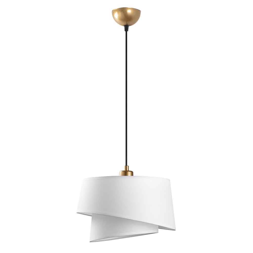 Stage Small Loop Metal Ceiling Pendant Light in White