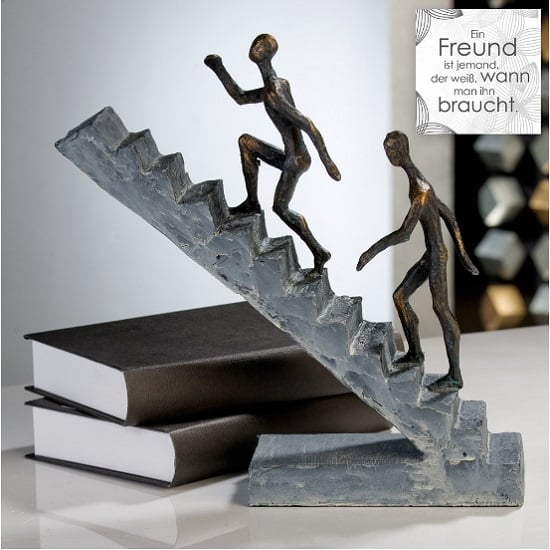 Read more about Staircase sculpture in poly bronze finish