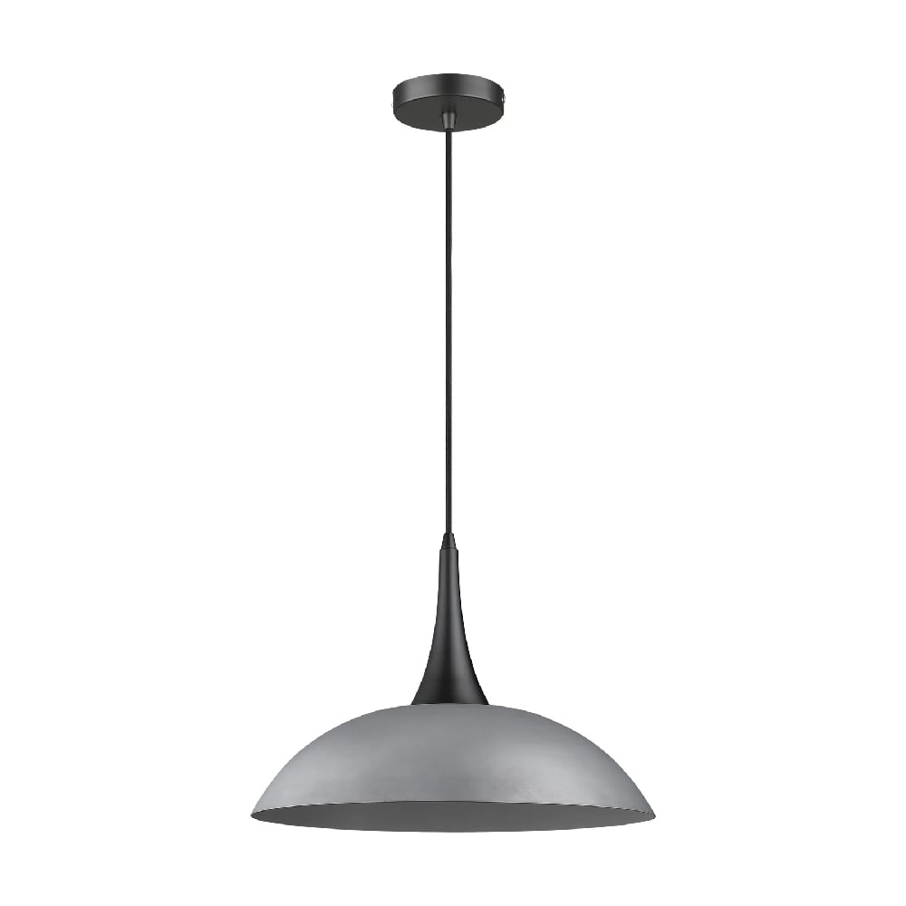 Read more about Stamford cement shade pendant light in matt black