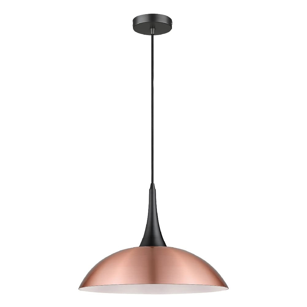 Read more about Stamford copper shade pendant light in matt black