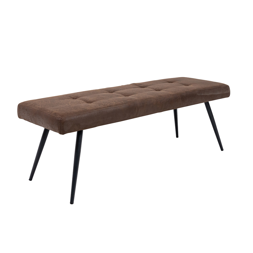 Stamford Fabric Dining Bench in Antique Ebony