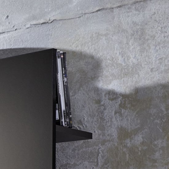Stamford Entertainment Unit In Black Gloss Fronts With Shelving_6