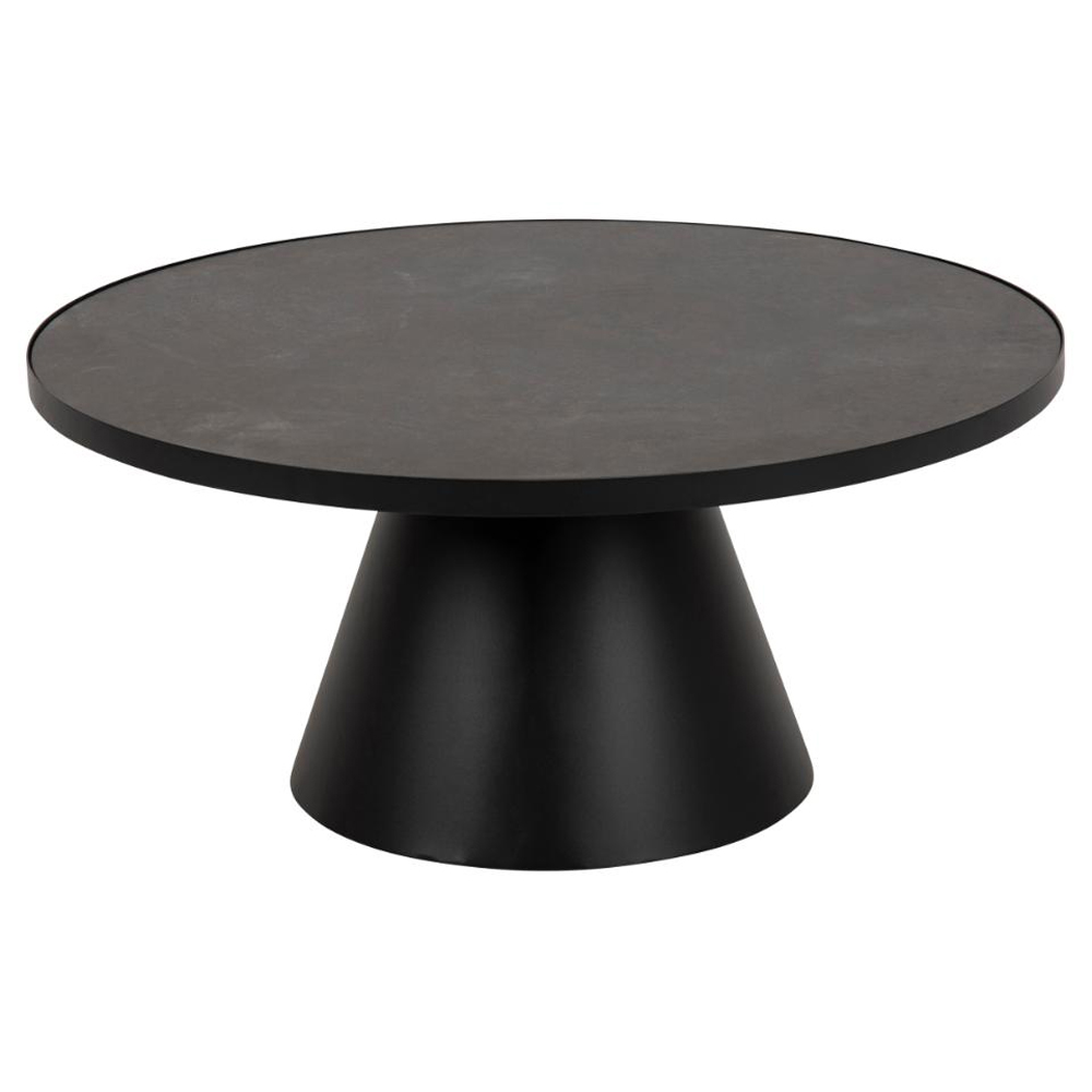 Stanford Large Ceramic Coffee Table In Black Fairbanks