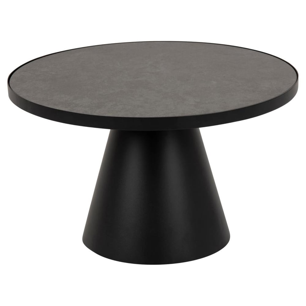 Stanford Medium Ceramic Coffee Table In Black Fairbanks