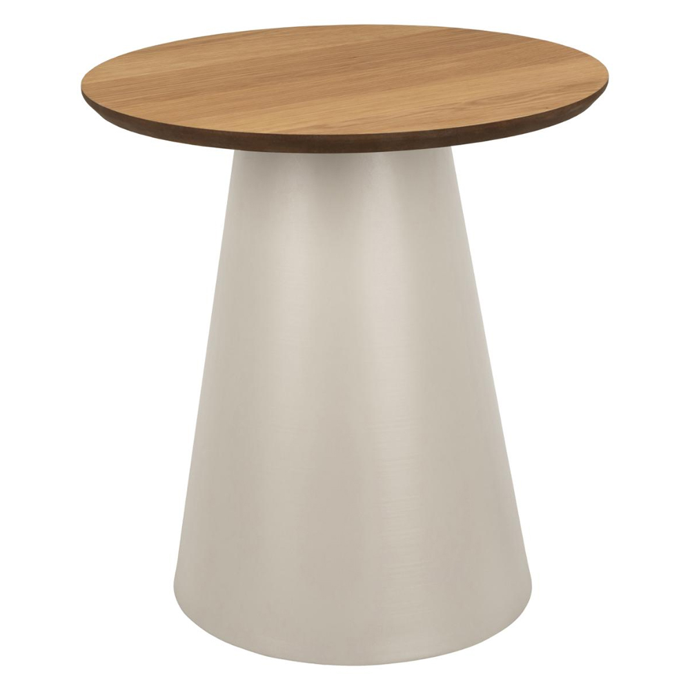 Stanford Small Wooden Coffee Table With Grey Base In Matt Oak