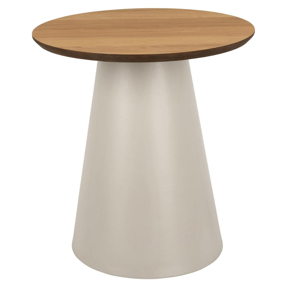 Stanford Small Wooden Coffee Table With Grey Base In Matt Oak