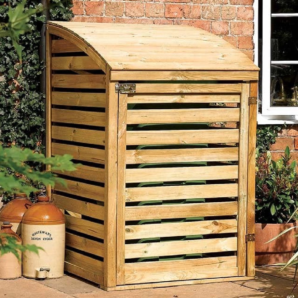Stapleford Wooden Garden Storage Bin In Natural