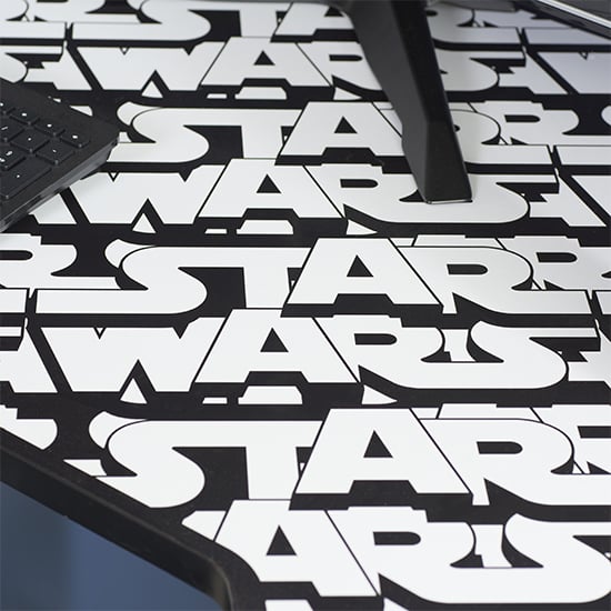 Star Wars Childrens Wooden Computer Gaming Desk In Black_7