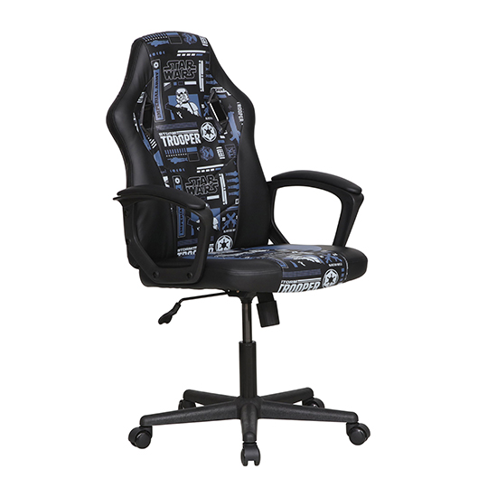 Star Wars Faux Leather Childrens Gaming Chair In Blue_6