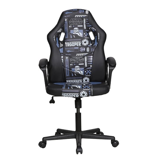 Star Wars Faux Leather Childrens Gaming Chair In Blue_8