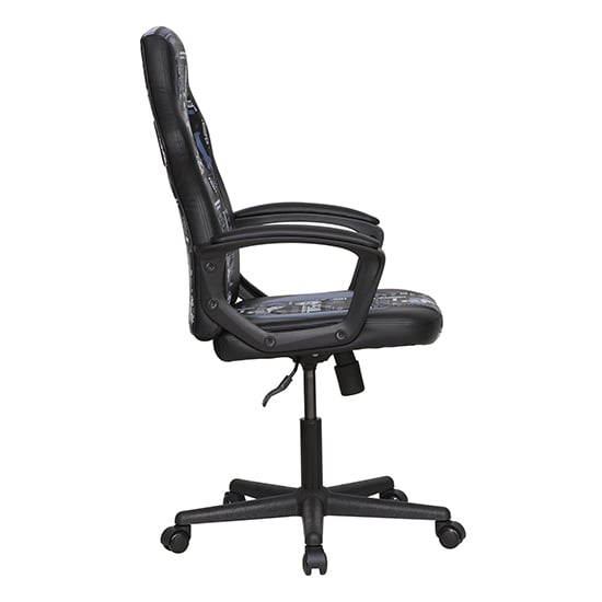 Star Wars Faux Leather Childrens Gaming Chair In Blue_9