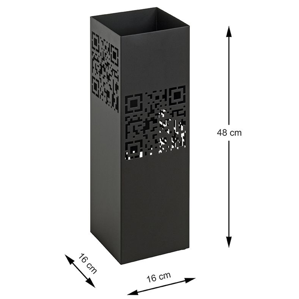 Starke Metal Umbrella Stand In Black