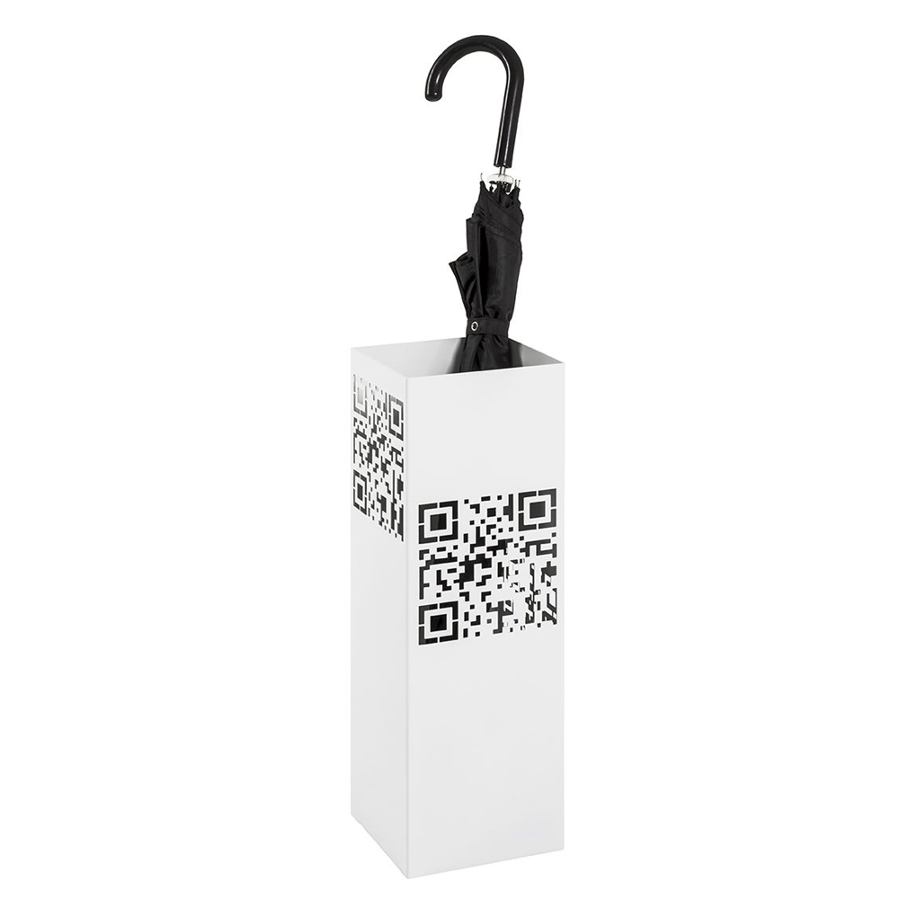 Starke Metal Umbrella Stand In White