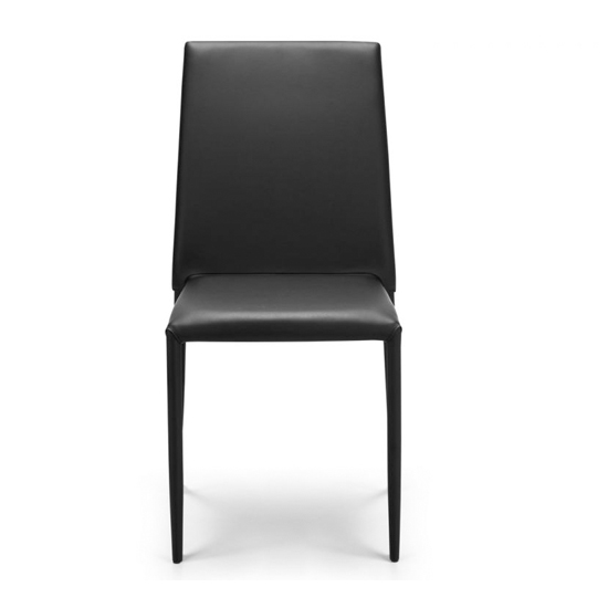 Salome Concrete Effect Dining Set With 4 Jazz Black Chairs