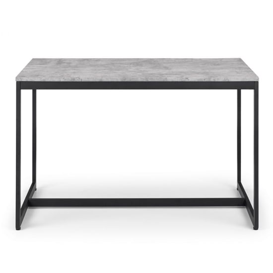 Sheffield Wooden Dining Table In Concrete Effect_2
