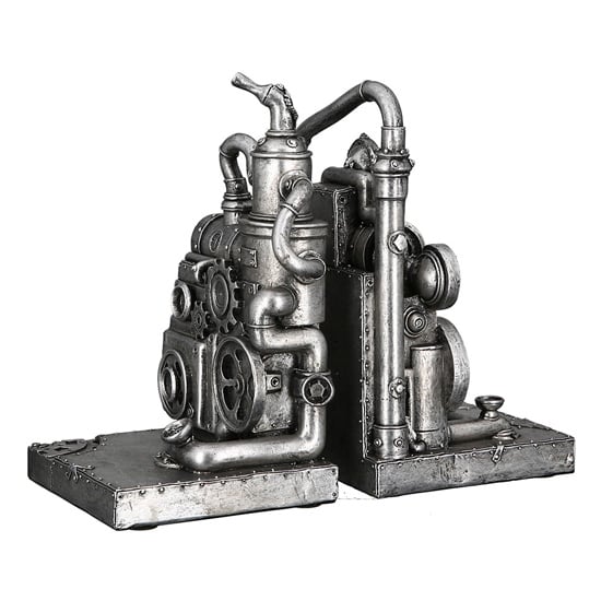 Read more about Steampunk machine poly sculpture in antique silver