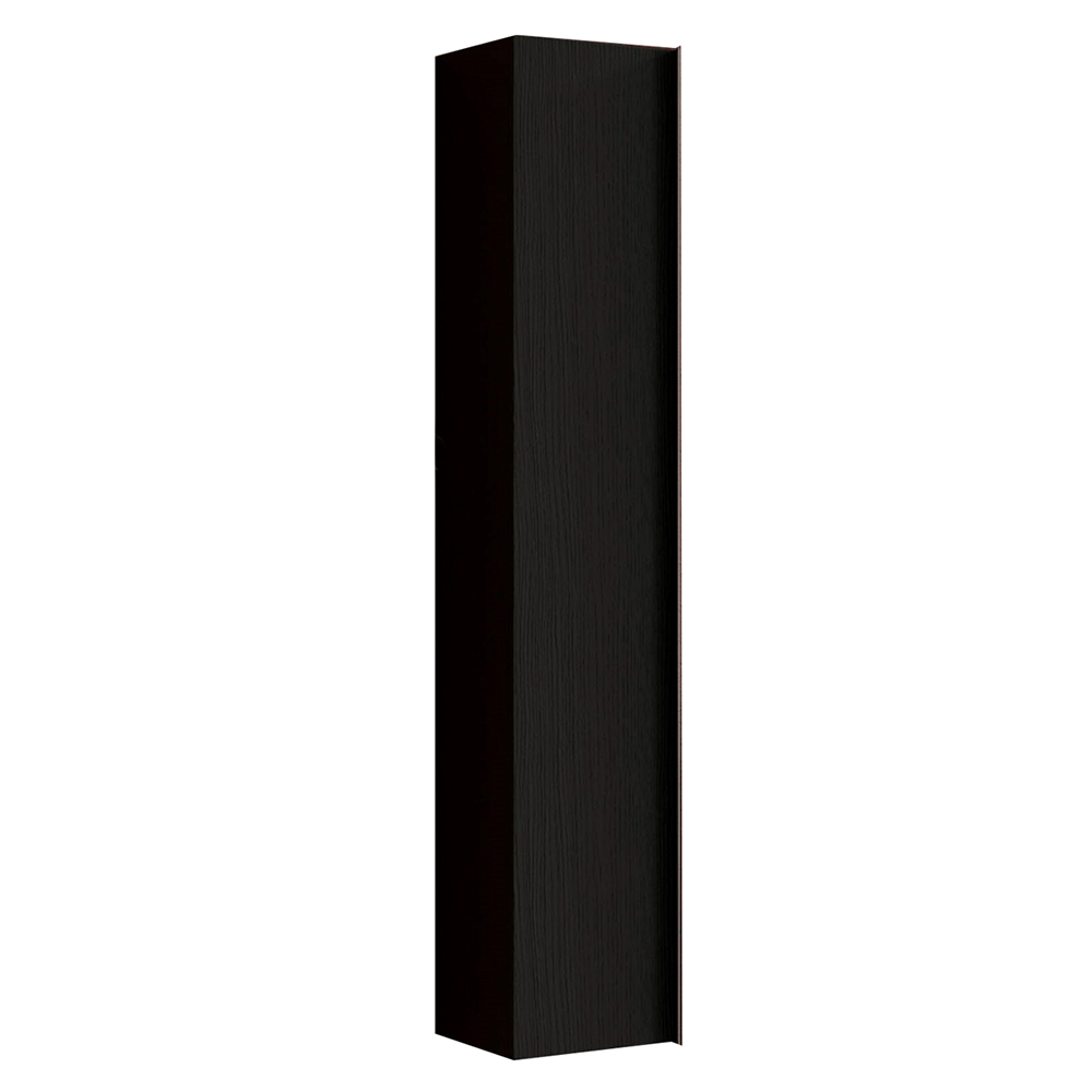 Steelville Wooden Bathroom Wall Cabinet With 1 Door In Burnt Black