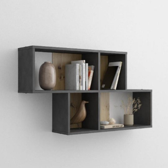 Read more about Stella wall mounted shelf in matera and artisan oak