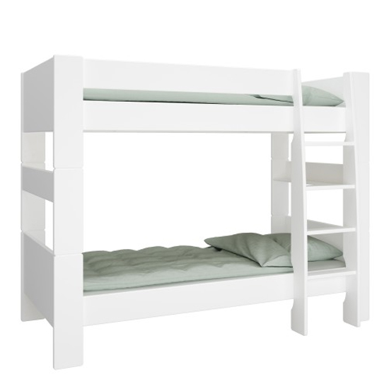 Sterns Kids Wooden Bunk Bed In White_1