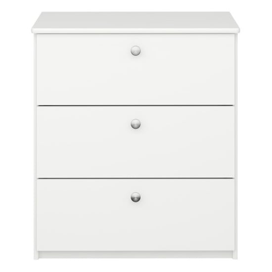 Sterns Kids Wooden Chest Of 3 Drawers In White_2