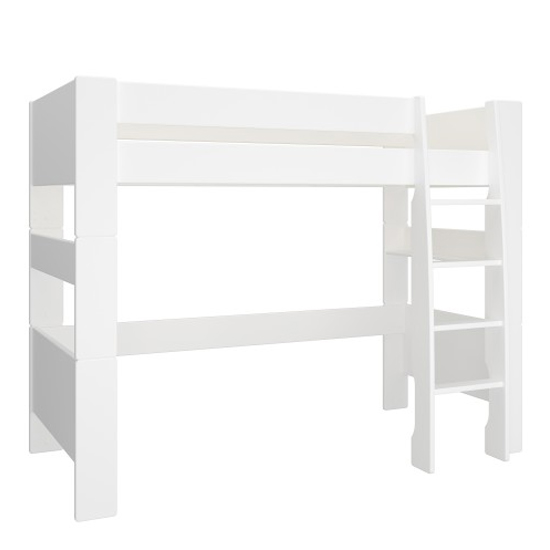 Sterns Kids Wooden Highsleeper Bunk Bed In White_3