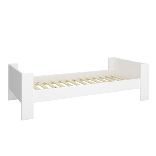 Sterns Kids Wooden Single Bed In White_3