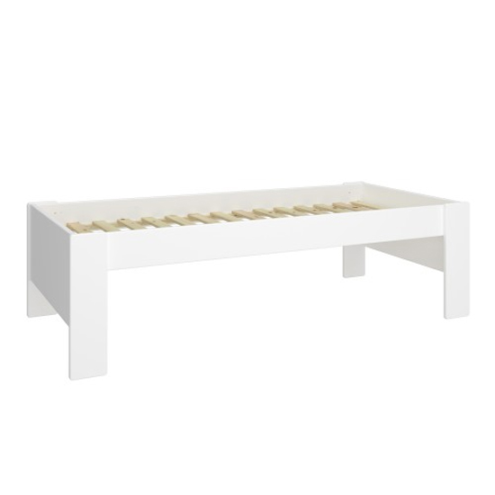 Sterns Kids Wooden Single Bed In White_4