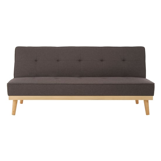 Porrima 3 Seater Fabric Sofa Bed In Grey    _2