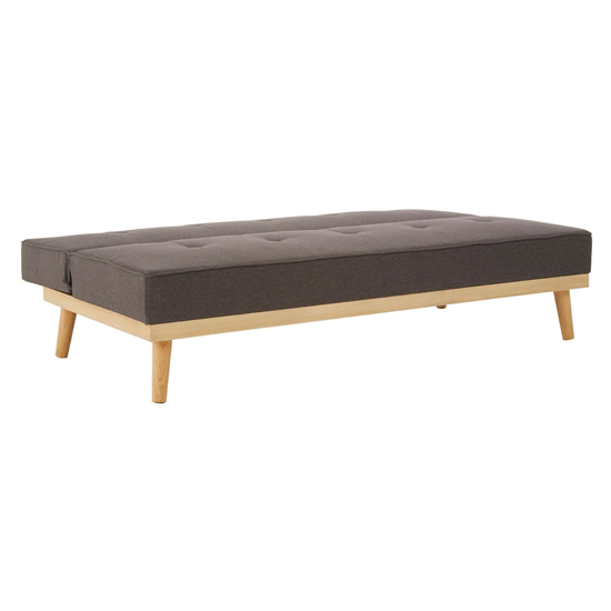 Porrima 3 Seater Fabric Sofa Bed In Grey    