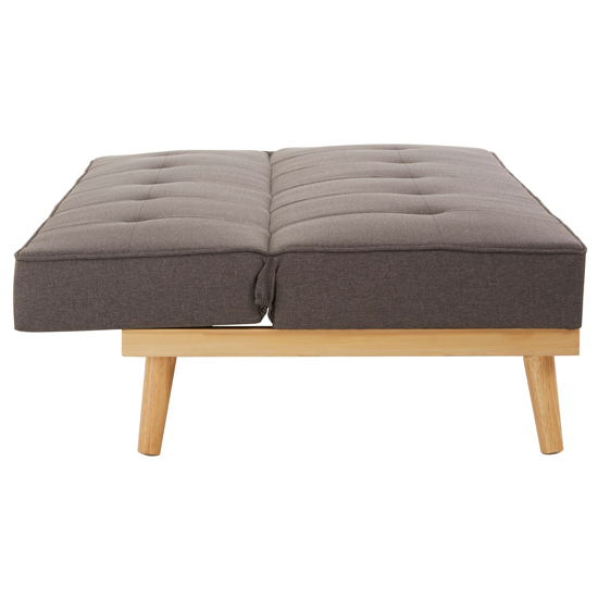 Porrima 3 Seater Fabric Sofa Bed In Grey    