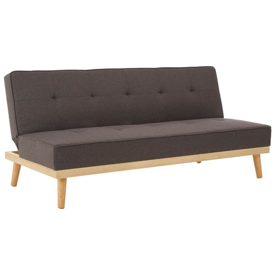Porrima 3 Seater Fabric Sofa Bed In Grey    _1
